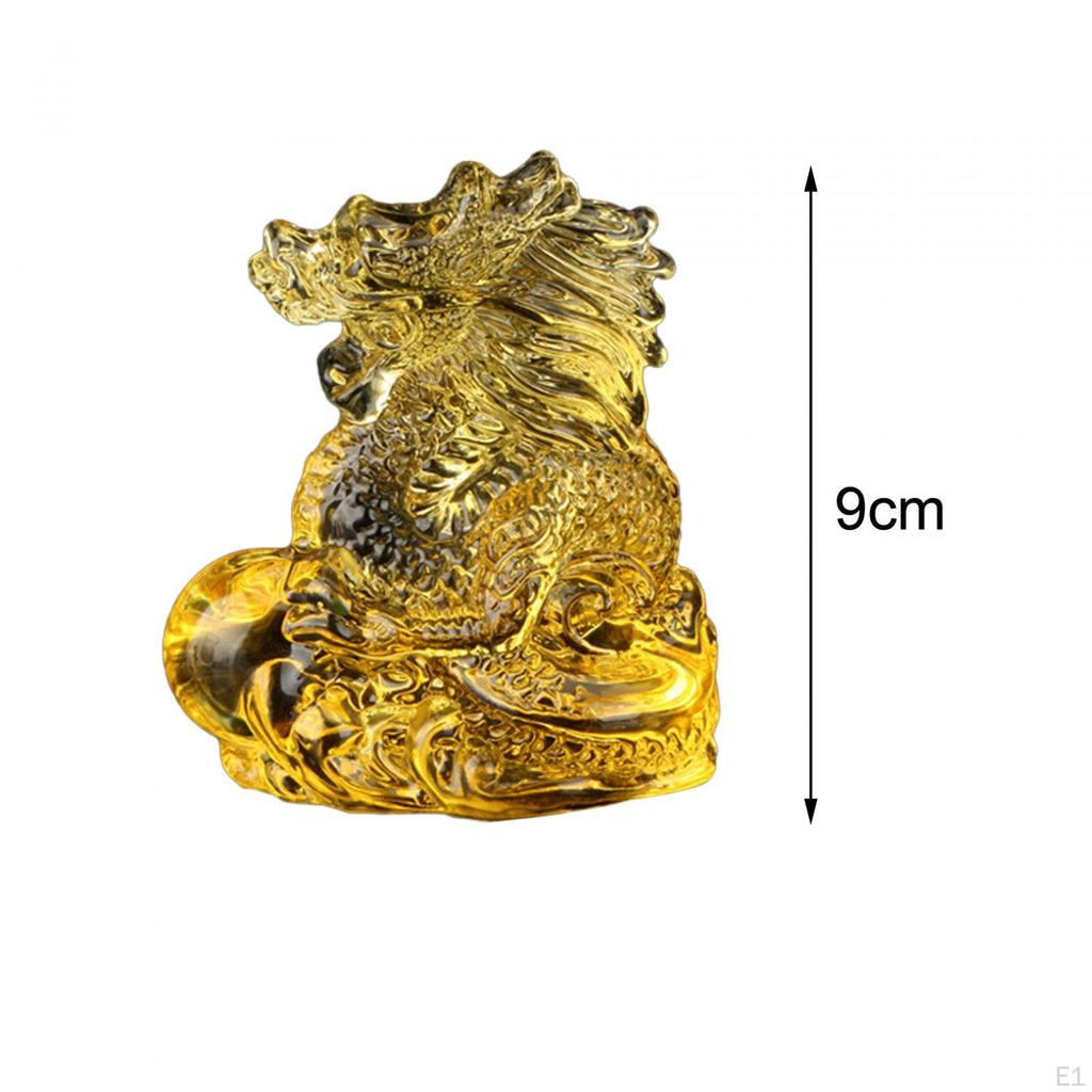Chinese Dragon Collectible Crystal Ornament for Wealth And Luck