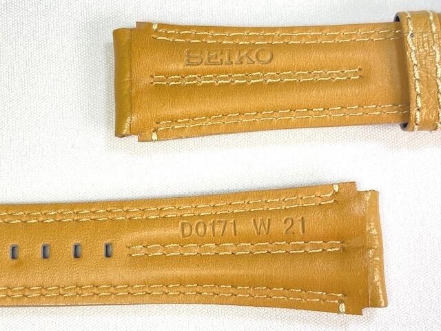 D0171AL SEIKO Prospex 21mm Leather Brown for Via Strap, Calfskin, Beige, SBDC011/ 6R15-01W0 (Ships Nekoposu)