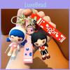 Süßer Sportliches Mädchen Schlüsselanhänger Pvc Anime Figur Stilvoller Taschenanhänger Auto Schlüsselanhänger für Partys und Geschenke