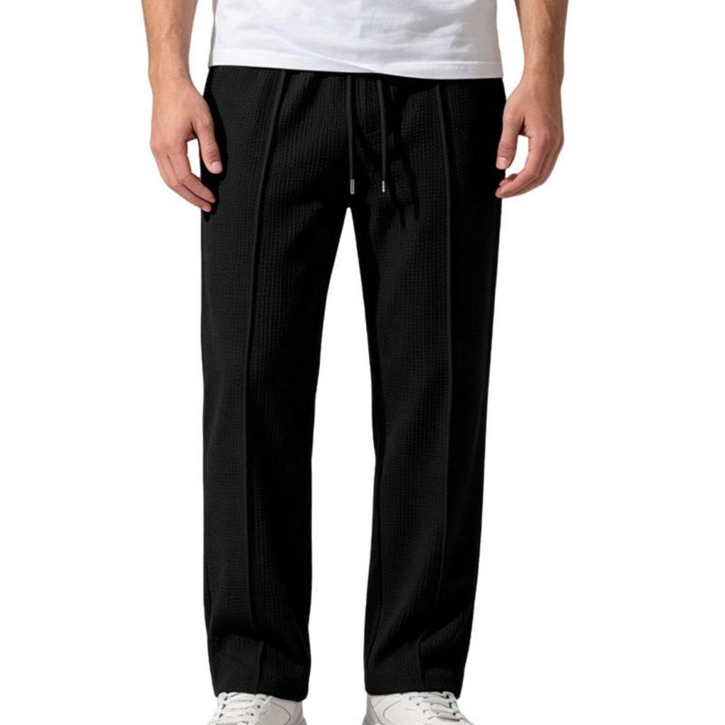 Men's Straight Leg Pants, Color Casual Long Trousers for Everyday Wear