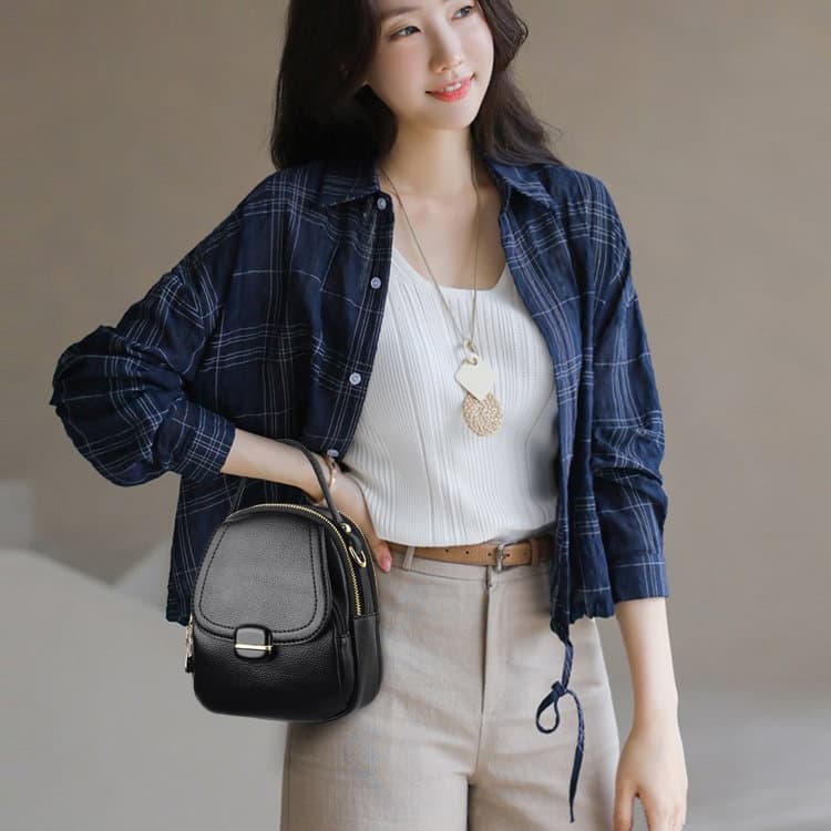 Lychee Pattern Mini Shoulder Bag Portable Messenger Women's Bag
