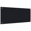 VidaXL Kitchen Backsplash Black 90x40 Cm Tempered Glass 249487