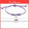 Adorable Cartoon Bracelet With Purple Unicorn Gemstones Perfect For Kids