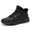 Autumn and winter large size 48 foreign trade lightweight sports shoes men's running shoes fleece thermal casual shoes