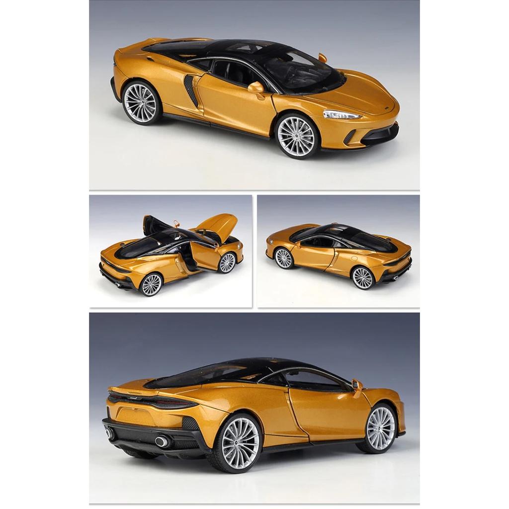 WELLY 1/24 McLaren GT Alloy Sports Car Model Diecasts Metal Racing Super Vehicles Car Model High Simulation Collection Kids Gift