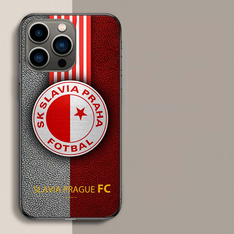 Sk Slavia Praha Czech Republic Phone Case For Apple Iphone 16E 16 17 Pro Max Air 15 Pro 14 Plus 12 13 Mini Cover Cute Fu