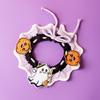 Halloween Pet Bib Dog Scarf Cat Hat Handmade Knitted Collar Saliva Towel Pumpkin Clothing Accessories