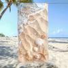 Coral Starfish Shell Pattern Outdoor Beach Towel Super Super Lightweight Quick Drying Sun Shawl Yoga Towel Running Beach Towel