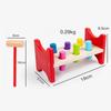 Montessori Wooden Hammer Toy Children Fine Motor Training Sensory Game Color Cognition Set Educational Toy for Autistic Children