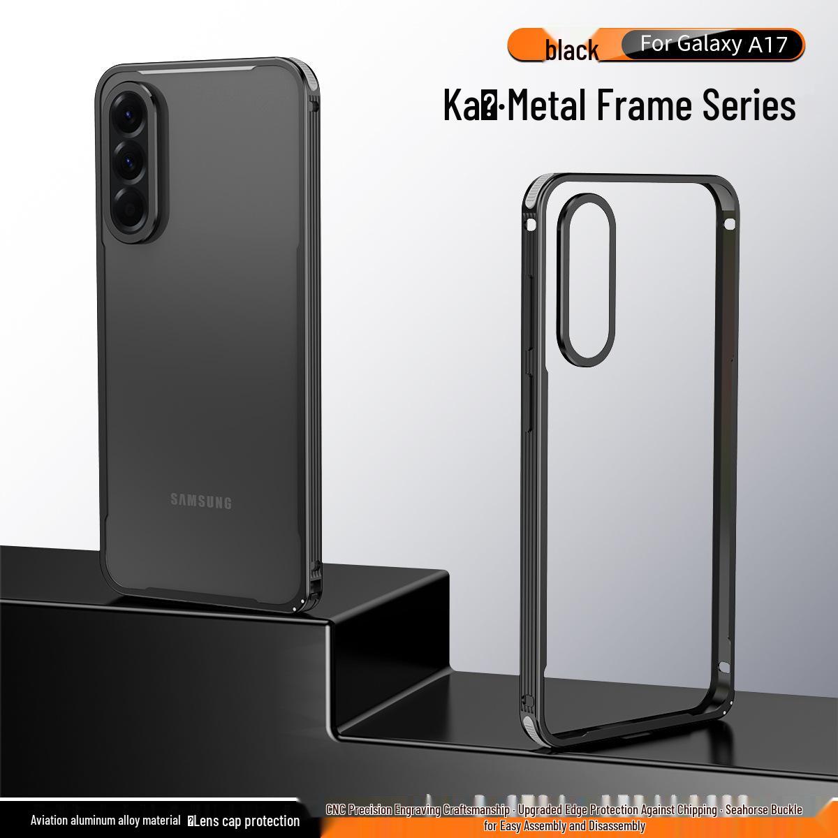 

Samsung A17/A06/A07 Drop-Proof Metal Frame Phone Case A06 [Frame + Lens]