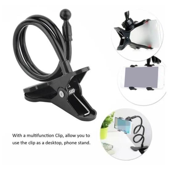 Phone Holder Adjustable Flexible Arm Universal Smartphone Bracket Hands Free Reading Watching Movies Desktop Mount