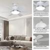 16 "Blade Household Small 3 Speed Adjustment Ceiling Fan Light Ceiling Fan With Light Tri color Dimming Lighting Fan