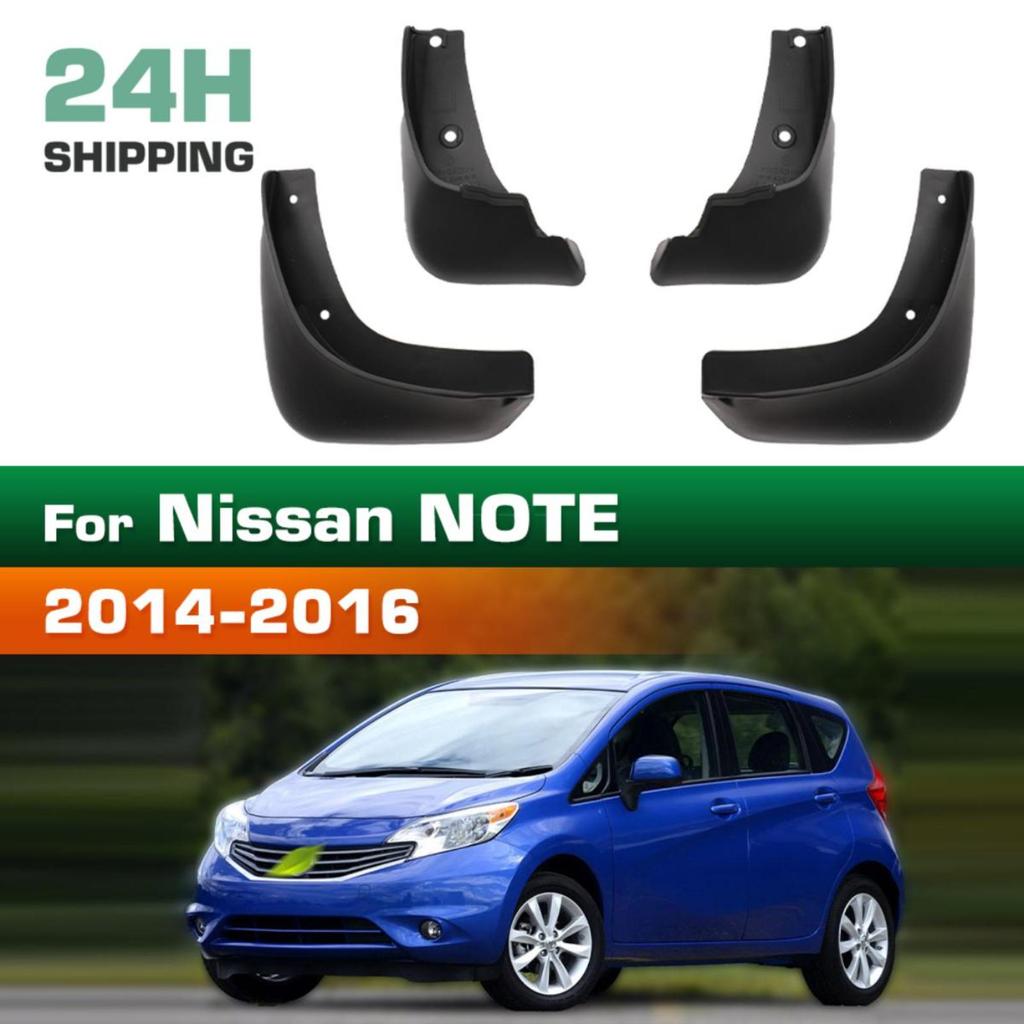 4PCS Car Mud Flaps Splash Guards Mudguards Car Mud Flaps Compatible with Nissan NOTE 2014-
