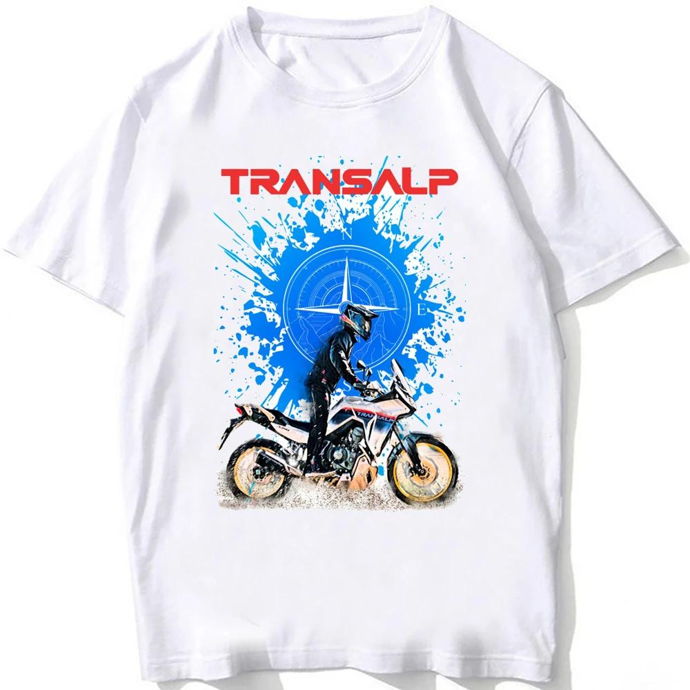 

2025 GS Adventure Transalp XL750 Футболка для мотоцикліста Нова літня Чоловіча з коротким рукавом Мото Спорт Хлопчик Повсякденна Біла Футболка Топ для їзди S