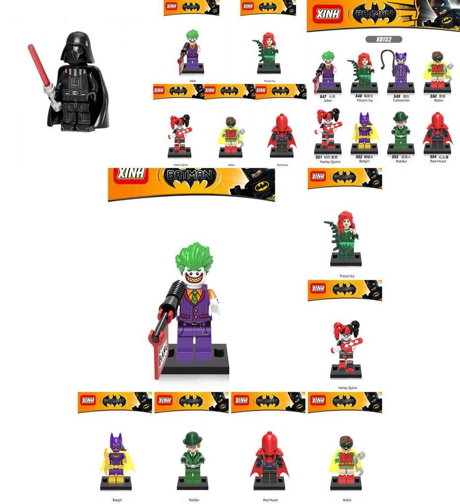 Mini Figure di Batman Carina Per Costruire e Giocare Divertendo con i Bambini