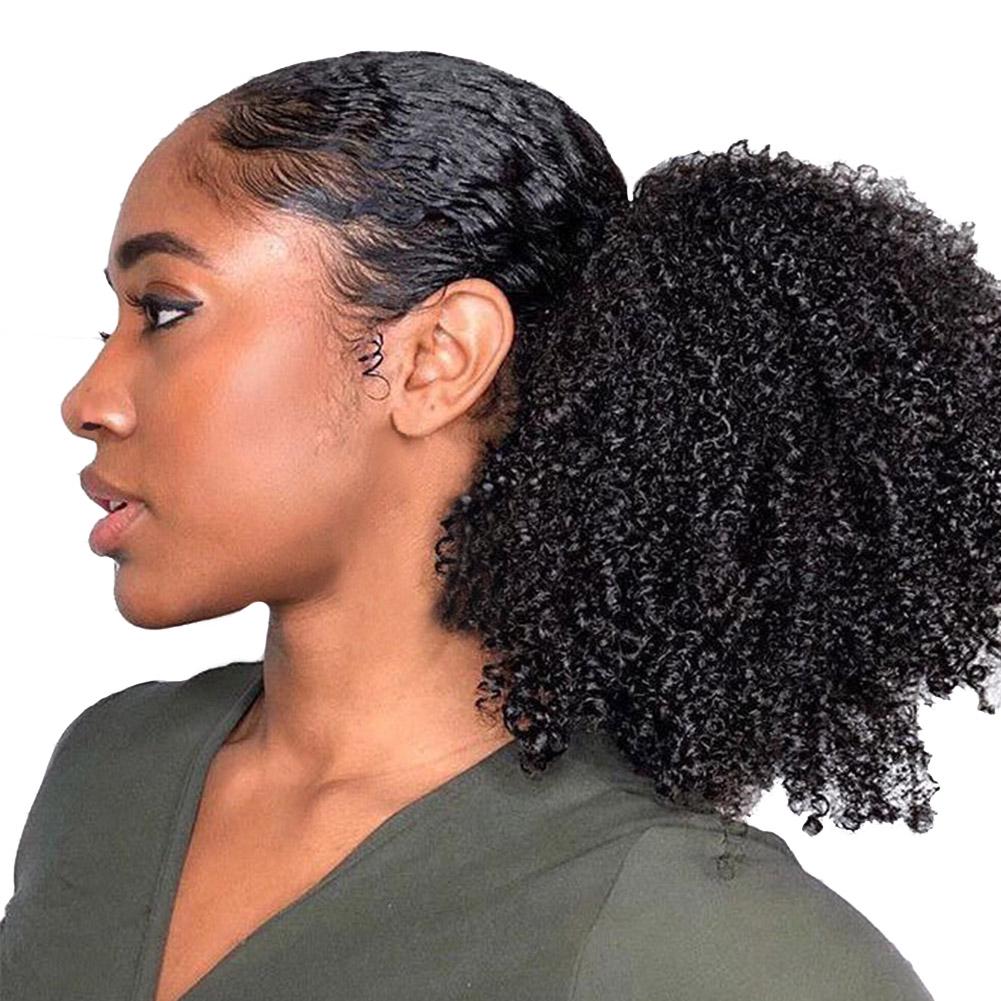 afro puff ponytail