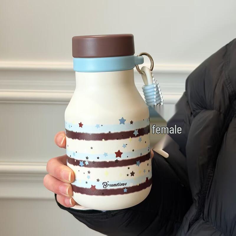 

Retro Insulated Stainless Steel Straw Coffee Mug