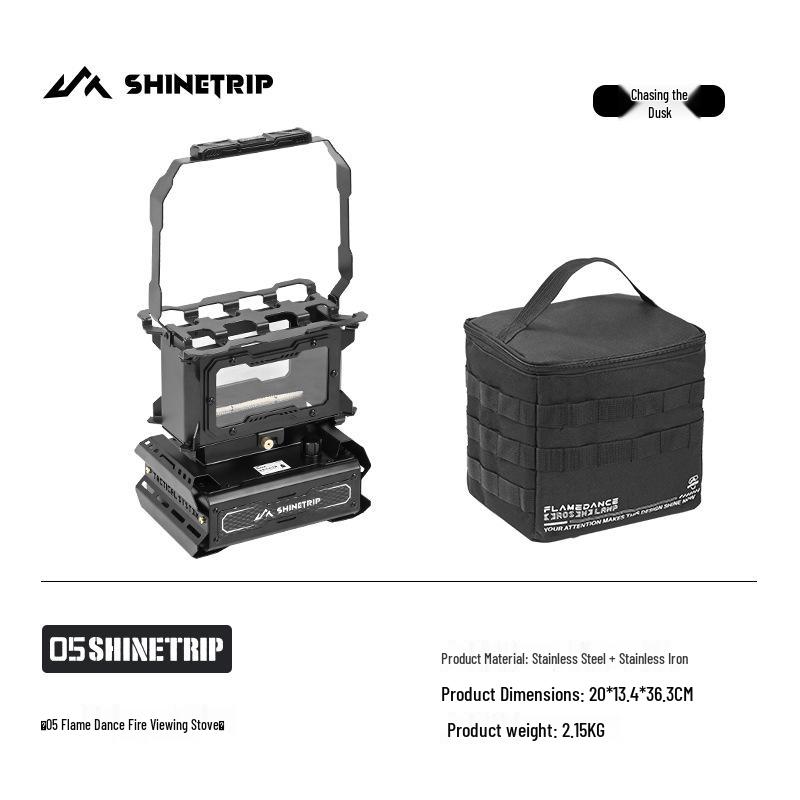 

Shinetrip Retro Kerosene Stove: Stainless Steel Flame Dance Stove for Outdoor Cooking and Camping.
