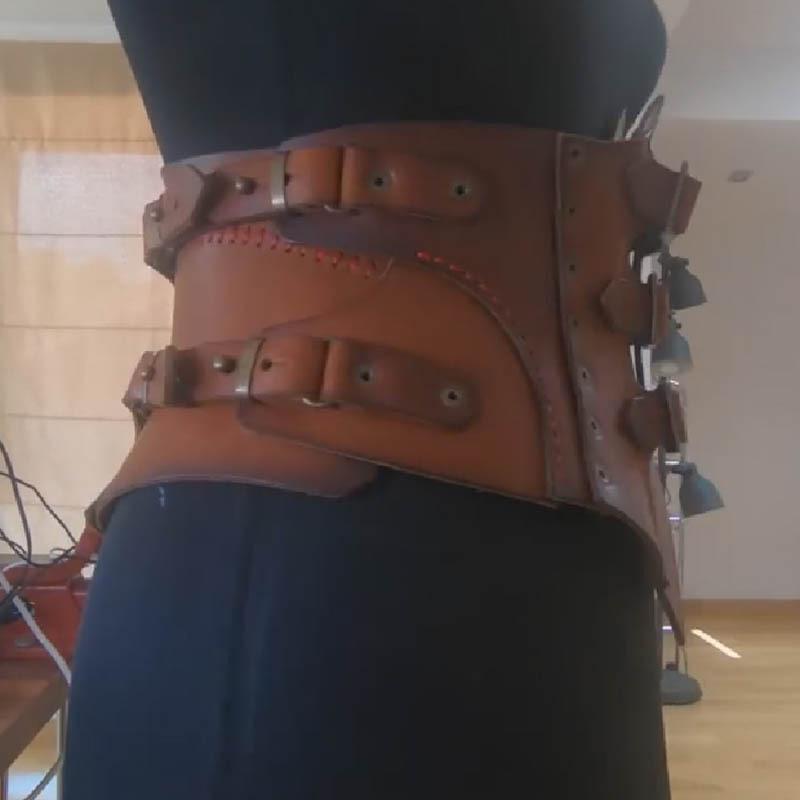 Retro Steampunk European Medieval COSPLAY Knight Belt жёлтый/коричневый