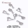 Jewelry Clamp Pinch Clip Bail Hooks Accessories 18K Gold Plated Brass Flowers Charm Pendants Connector For DIY Earrings Making