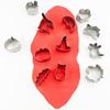 12 Pcs Biscuit Moulds Cake Mould Halloween Cookie Mini Small Size Pumpkin Cookie Cutter Baking Tools Western Halloween Supplies