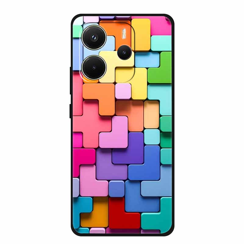 Für Xiaomi Redmi Note 14 4G Global Hülle Luxus TPU Weiches Silikon Cover Handyhüllen für 24117RN76G Schutz Neu Bumper Funda