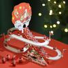 Giocattolo di Babbo Natale con pista da arrampicata a LED, musica, Babbo Natale elettrico, scala da arrampicata, montagne russe, giocattolo scorrevole, regalo per bambini piccoli, ragazzi e ragazze