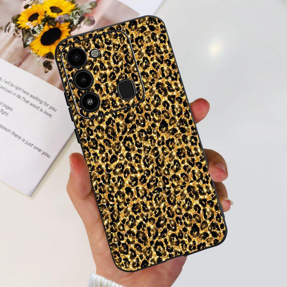 For Tecno Spark GO 2022 Case KG5 Soft Silicone Cute Cat Phone Cover For Tecno SparkGO 2022 6.52" Luxury Love Flower Cases Funda
