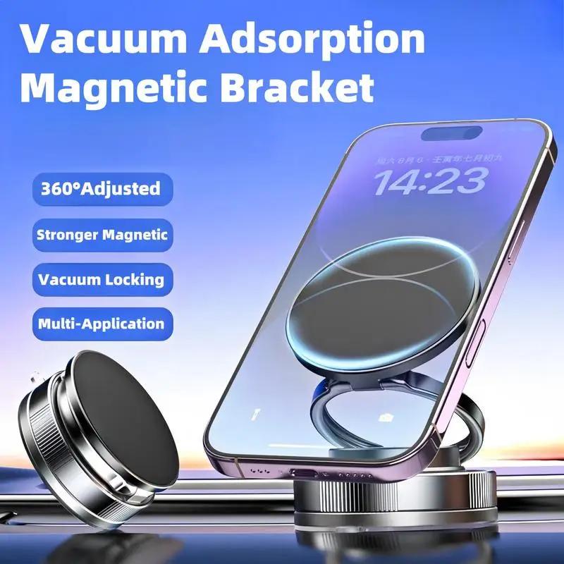 Xiaomi Upgraded 360°Vacuum Magnetic Phone Holder, Magnetic Car Phone Mount, Hands-Free Suction Cup Phone Holder for Car/Gym/Mirror