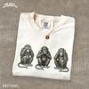 See No Evil Hear No Evil Speak No Evil Shirt Three Wise Monkeys Tee Vintage Etching Graphic Retro Animal Gift Unisex Comfort Colors