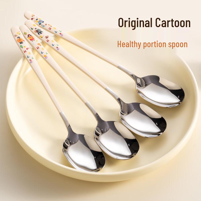 Onlycook Stainless Steel Long Handle Stirring & Dessert Spoons