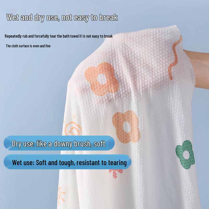 Printed Disposable Travel Towel & Face Towel Set