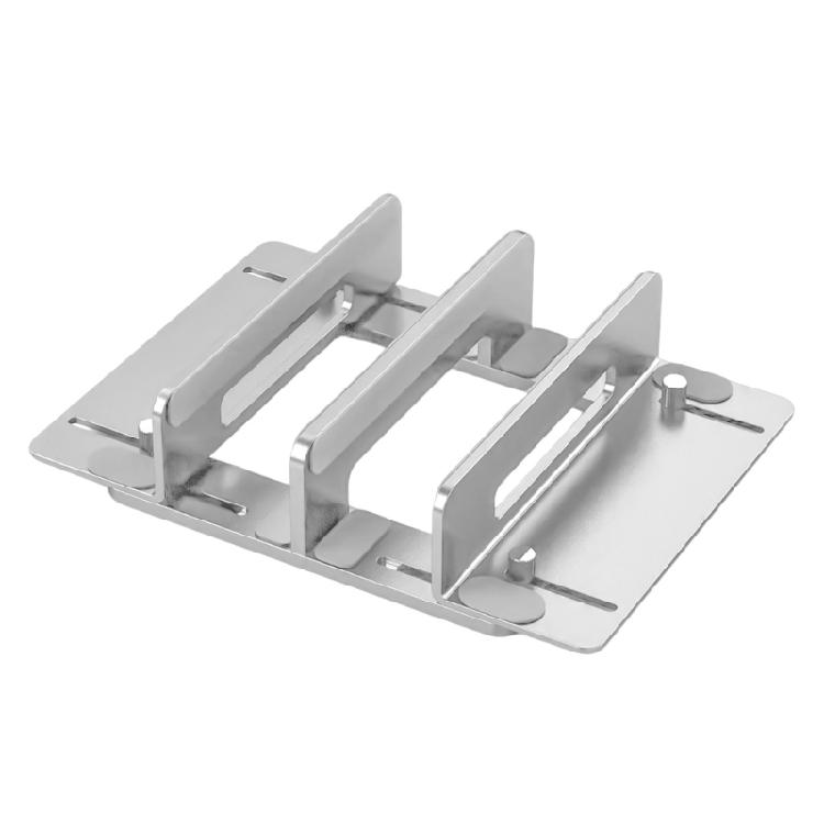 

Desk Vertical Laptop Holder Tablet Stand 13-44mm Width Adjustable Desk Organise Lightweightes срібний