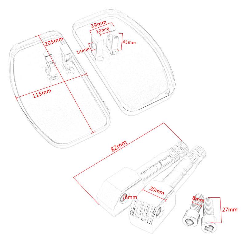 Modified Large Footpegs for Suzuki GZ150-A/GZ125 Cruiser