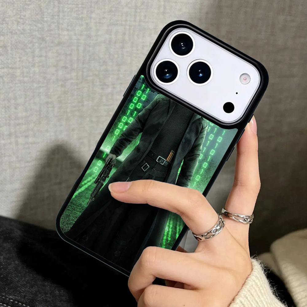 Capa Case for iPhone 17 Air 16 Pro Max 15 Plus 11 13 Mini 14 12 Back Phone Cover Matrix