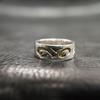 Used No. 474 Silver 925 Ring Tribal Design Approx. 12.5 4.9g