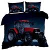 3D Cotton Satin Bedding 200x220cm RED TRACTOR