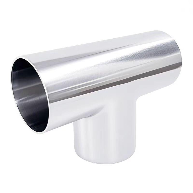 19/25/32/38/45/51/57mm TYPE T Joint Sanitary Pipe OD Butt Weld Tee 3 Way Connection Fittings Polishing 304 Stainless Steel