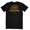 Wage War Australia Tour 2026 T-Shirt Metalcore Band Concert Merch Black Unisex T
