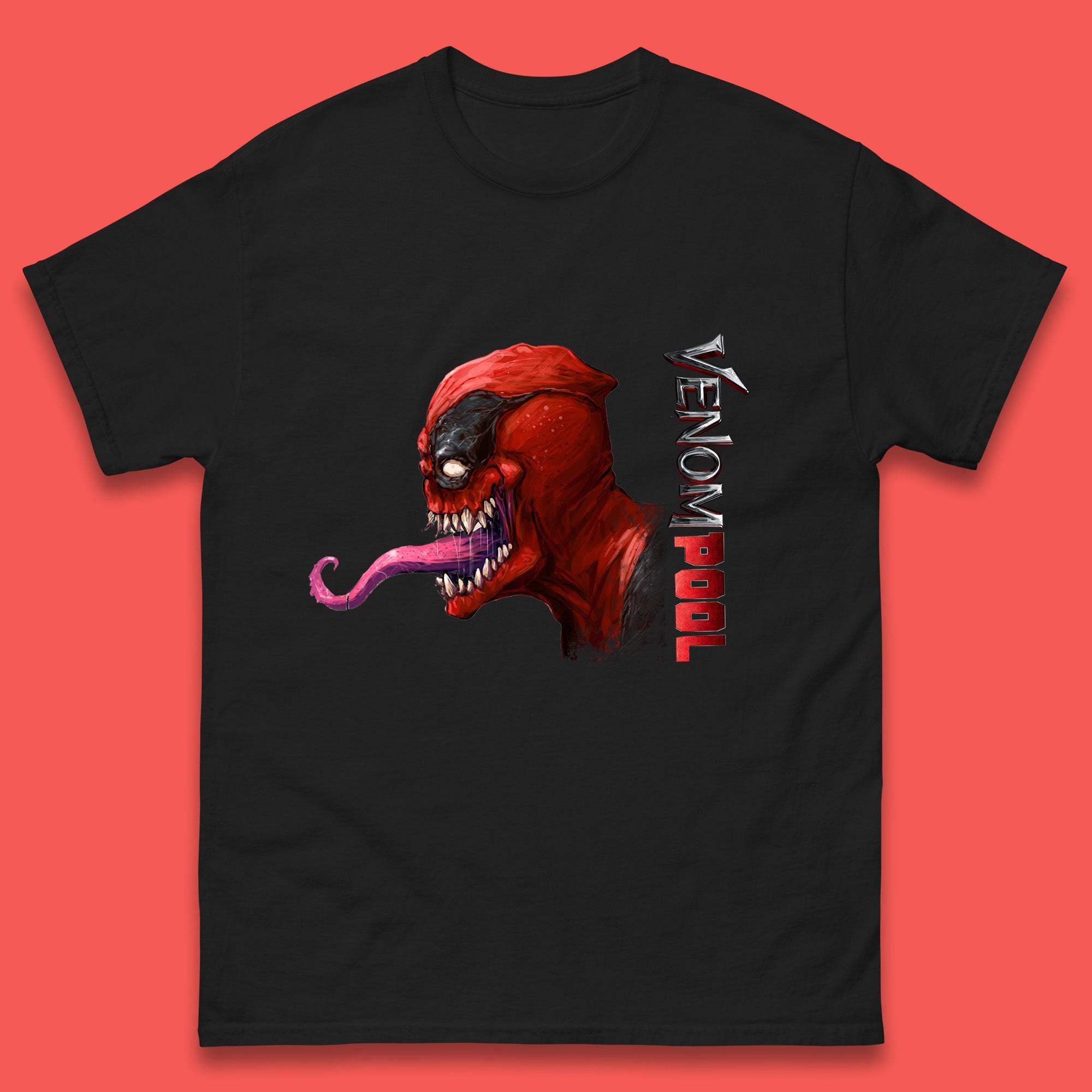 Venompool Marvel Contest Of Champion Venom-Pool Marvel Comics Superhero Deadpool Marvel Universe Character Mens Tee Top S