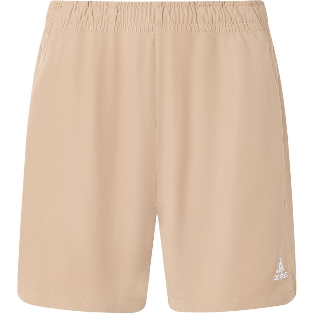 Adidas Sport Performance SS24 Logo Print Drawstring Quick-Dry Sports Shorts Men Shorts Beige JD5238