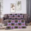 Cute Chococats Plush Blankets Students Black Cat Flannel Throw Blanket For Outdoor Super Soft Design Quality Bedspread Gift