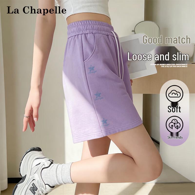 La Chapelle Women s 2026 Summer Cotton High-Waist Bermuda Shorts 2XL
