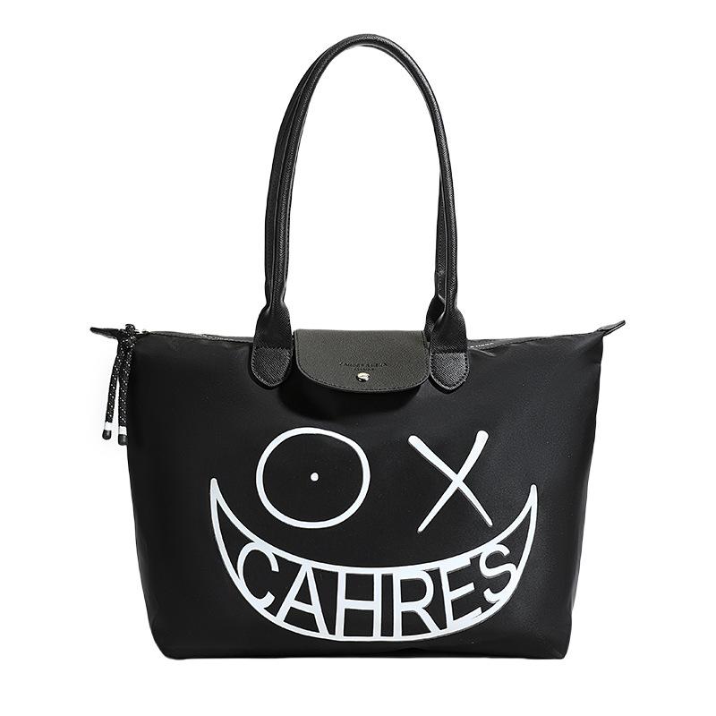 Large capacity bag women's new high-end sense niche portable shoulder bag fashion messenger tote bag tide