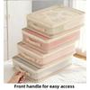 Underbed Storage Bag with Transparent Mesh for Bedding Sets Featuring Front Handles and Spacious Design for Organized Storage