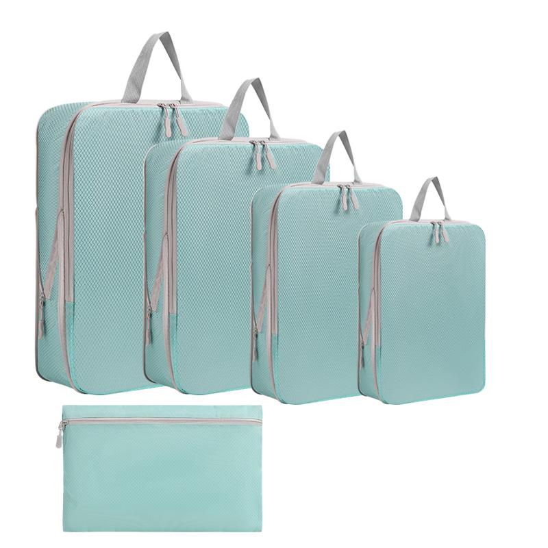 Czteroczęściowy zestaw kompresyjny podróżny: Worki próżniowe na ubrania, buty i skarpetki - Wodoodporne rozwiązanie do przechowywania