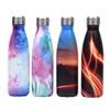 Creative Floral Thermos Flask Stainless Steel Water Bottle Leakproof Gym Sport Drink Bottle For Water Cool Insulated Cup Mug