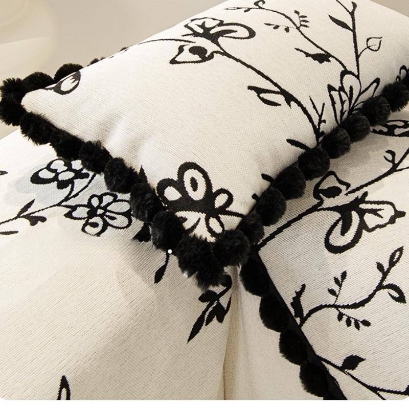 Chenille poduszka na sofę cztery pory roku uniwersalny antypoślizgowy skórzany narzuta na sofę minimalistyczny styl Retro poszewki na poduszki ręcznik materiałowy