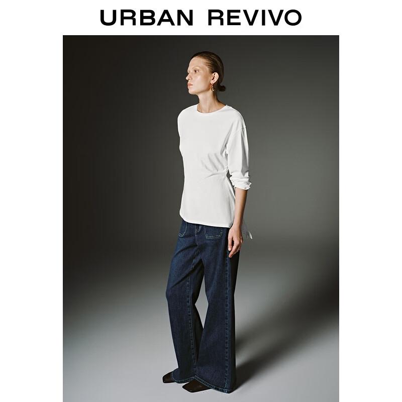 UR 2025 Winter Washed Double Pocket Retro Denim Jeans