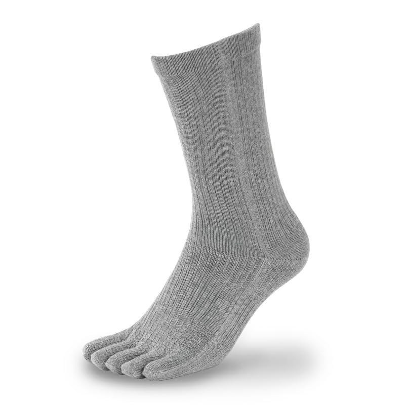 Gutsman Strong Socks for 40km Marches and and the Military Compression Socks with Antibacterial and Odor Size L Light Heather Gray Five-Toe (FS-V-01)